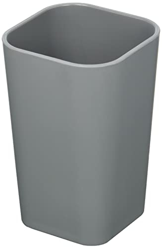 douceur d'Intérieur Bicchiere da Bagno di plastica 7 x 7 x 11 cm Vitamina Grigio