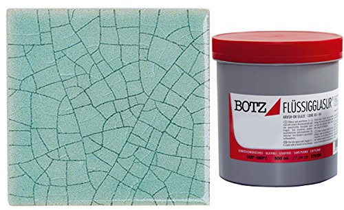 NEU Botz-Flüssig-Glasur. 200ml. Craquelé türkis
