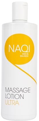 NAQI - Lozione Ultra Massaggio - per Terapia Massaggio Profondo - Lunga Durata e Ipoallergenica - Per Uso Professionale e Personale - Senza Parabeni - Dermatologicamente Testato - 500 ml