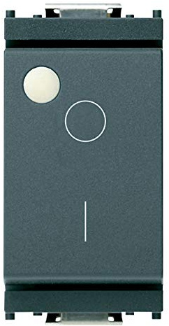 Vimar Serie Idea – Interruttore 2 poli 16 AX luminoso Grigio