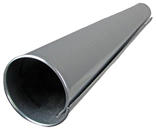 1 Meter Blechmantel in verzinkter Ausführung, für Rohrisolierung in verschiedenen Durchmessern (80mm Durchmesser)