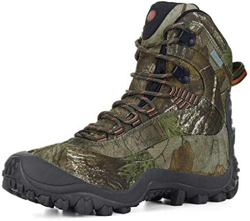 XPETI Men’s Thermator Mid-Rise Waterproof Hiking Boot Insulated Non-Slip camouflage 10