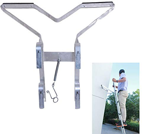 Universal V-Shape Ladder Stand Off Ladder Stay Improve Safety for Down Pipes Trees Anti Slip Sideways Aluminium Easy to Fit