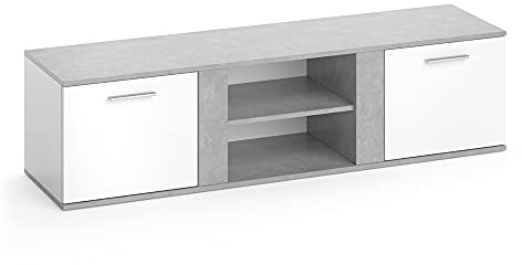 Vicco Meuble TV Novelli, Béton, 155x41cm