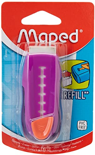 MAPED Universal Gom Stick Protected Radiergummi, nachfüllbar, Pink