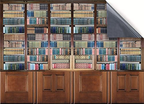 Stick & Go Repositionable Self Adhesive Dolls House Wallpaper 1:12 Scale (1 Sheet) - Library & Panels - No. 156