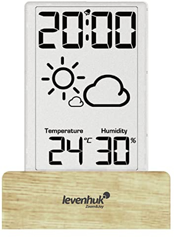 Levenhuk Wezzer BASE L60 Wireless Digital Thermohygrometer with Clock and Weather Forecast Function