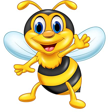 iSecur Autocollant drôle d'abeille I 10 cm de large I Film décoratif pour caravane I Autocollant pour enfants I Film adhésif pour moto valise camping car I kfz705