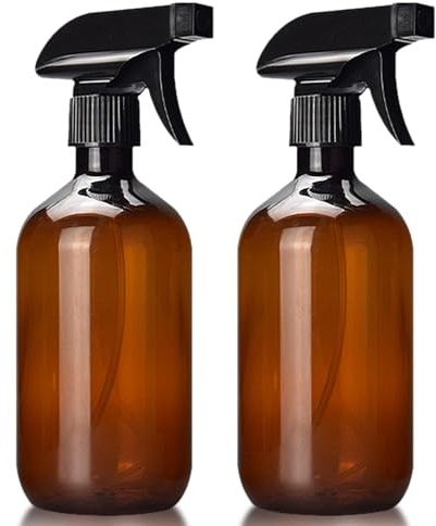 Cisolen 2 Stück Sprühflasche 300ml Kunststoff Leere Sprühflasche Behälter Nebelflasche für Küche Reinigung Gartenarbeit Pflanzen Blumen