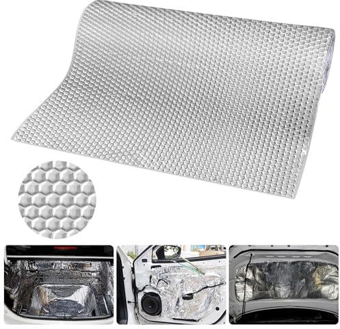 Anttyscar 50x400cm ABM Alubutyl Matte Dämmmatte Selbstklebend Anti Dröhn Fahrzeugdämmung 2mm, Schalldämmung für Kfz, Lärmschutz Butylkautschuk 1 Stück