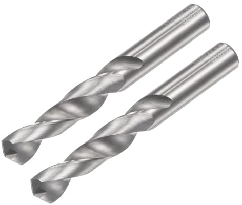 QUARKZMAN 2 Stück Massive Hartmetall-Bohrer 5,8 mm Bohrwerkzeug | C2/K20 Wolframkarbid Spiralbohrer mit geradem Schaft, für Edelstahl Aluminium Eisen Metall Kunststoff