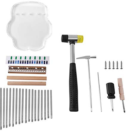 Fcuajdkq Kalimba Daumenklavier, Acryl, 17 Tasten, Musikinstrument zum Basteln, Klavier, Finger, Geschenke für Anfänger (Stil 2)