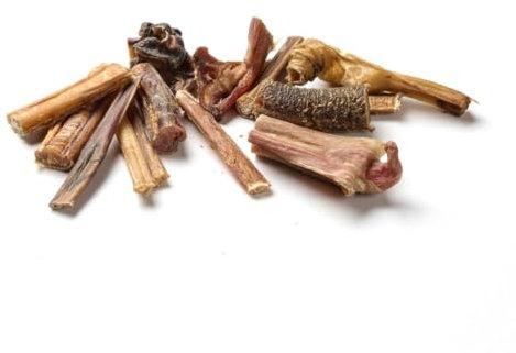 Hundesnackbar - Ochsenziemer-Kausnacks für Hunde | 100% getrocknet | praktische Abschnitte (500g)