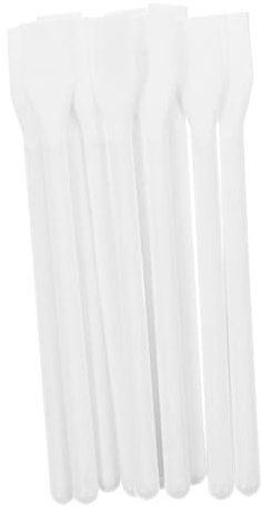 Generic 10pcs Plastic Glue Spreader Applicator for DIY Crafts White Mini Spatula Mixing Tool Handheld Paint and Skincare Applicator