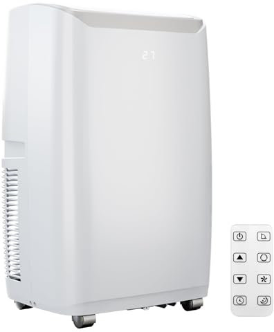 Hipicute 12000 BTU Portable Air Conditioner with Remote Control, 3 in 1 Smart Cooling AC Unit with Dehumidifier, Fan, Freshen Room Up to 550 Feet