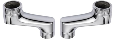 BiaoTeng Excentricas Grifo Ducha Ajustable Latón, 2 Piezas Adattatore 1/2-3/4 Rubinetto Bagno 57 mm