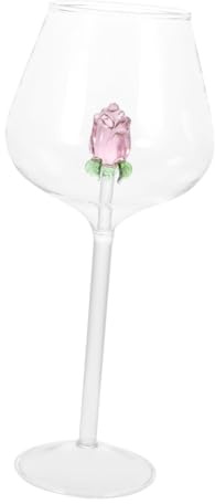 Toyvian Copa De Vino De Cristal Rosado Elegante Para Bar Casa Copa Práctica Para Vino Tinto Contenedor De