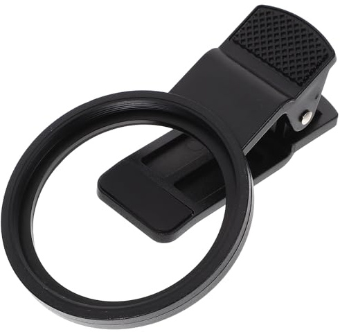 iplusmile Tragbarer 52mm Metall Objektivclip mit Metallgewinde Leichter Universeller Handykamera Filterclip für Fotografie mit Mehreren Geräten Kompatibel