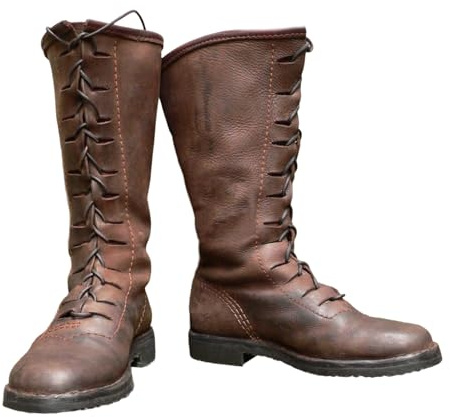 Bkazwe Mittelalter Stiefelüberzieher,Pirate Stiefelstulpen Herren Damen,Wadenlange Stiefeletten mit Schnalle Retro-Design für Mittelaltermarkt, Renaissance Festivals Karnevalsumzüge