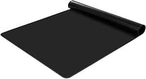 Tapis Silicone Noir 40x30cm Pour Plan Travail Cuisine Bureau Antiderapant | Protège Surface, Résistant Chaleur, Souple, Lavable, Multifonction, Format Compact, Set, Robuste, Universel, Table