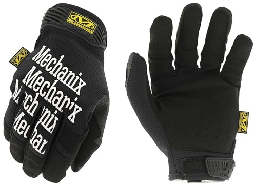 Mechanix Wear - Original Work Handschuhe (XX-Large, Schwarz) | Passgenaues TrekDry hält Hände kühl; verstellbarer TPR-Abschluss für sicheren Sitz, touchscreen-fähiges Kunstleder