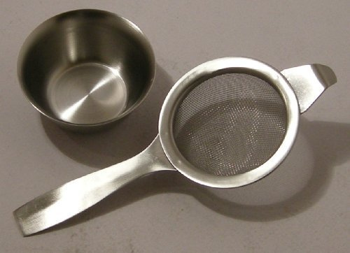 Boule à thé/à infusion - avec une poignée - inox