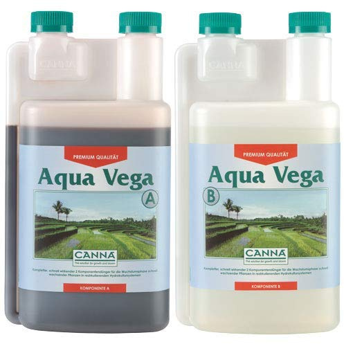 Canna Fertilizzante per la Crescita Aqua Vega A & B 2 x 1 L