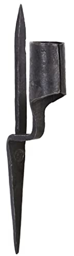 Medieval pared candelabro II, velas de candelabro de hierro forjado -, portavelas - Vikingo medieval