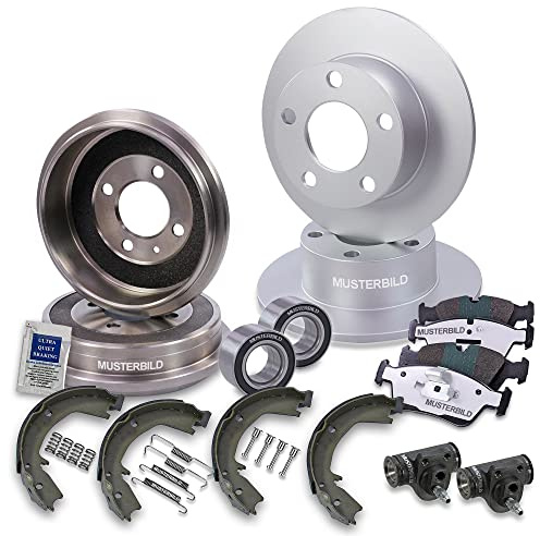 BESTPRICE ATP Bremsenset inkl. Bremsscheiben vorne Ø 258 mm Voll + Bremstrommel