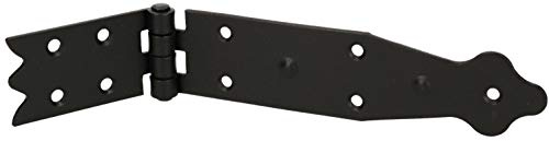 KOTARBAU® Kistenband 210 x 35 mm Kistenscharnier Tischscharnier Möbelband Möbelscharnier Scharnier Truhenband Flügelscharnier Pulverbeschichtet Schwarz