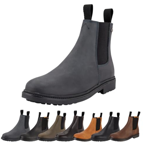 SUEDWIND FOOTWEAR Reitstiefeletten für Damen New Work – 7 Farben – 35-46 | Chelsea Boots aus Leder – Reit- & Freizeit-Stiefelette mit Ortholite-Fußbett, Gummisohle & Lederinnenfutter