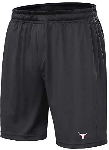 Mytra Fusion Löparshorts för män, gymshorts för flera användningsområden, MMA Muay Thai-shorts, bekväma, elastiska midjeband, boxningsshorts för träning, fotboll, träning, Svart, M