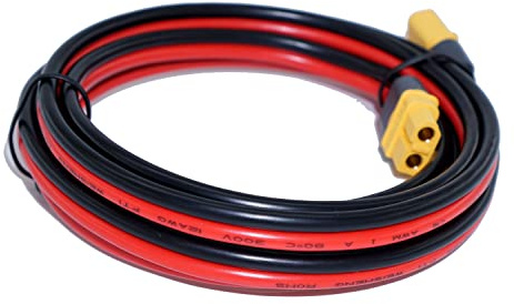iHaospace XT60 Verlängerungskabel 1,8m 72 inches - 12AWG XT60 Kabel Verlängerung Stecker auf Buchse Verlängerung Ladekabel Kompatibel mit EcoFlow Powerstation Solarpanel 1,83m