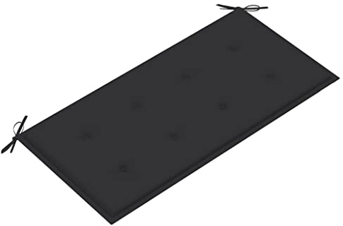 WIFESE Gartenbank-Auflage Anthrazit 100x50x3 cm Sitzkissen Bank Bankauflage Sitzkissen Outdoor Sitzpolster Bank Sitzauflagen Gartenmöbel Universellen Design Geeignet für Gartenbänke im Freien