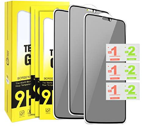 3 Stück Sichtschutz Full Screen für iPhone 14/13/13 Pro, Anti-Spy Panzer Schutz Glas Folie Schutzfolie, Sichtschutz Schutzfolie, Blickschutzfolie Privacy Screen mit Anti Spy,Kratzfest,Anti-Fingerprint