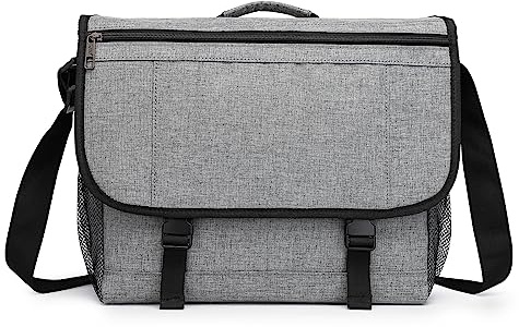 Kono Laptop Messenger Bags Men's Shoulder Bag Fits 15.6 Inch Laptop Water Resistant Anti Theft Cross Body Satchel Briefcase for School Travel Work