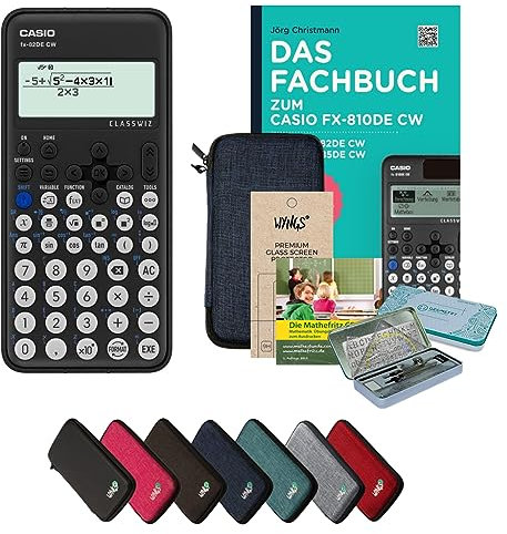 CALCUSO Streberpaket Blau mit Taschenrechner Casio FX-82DE CW