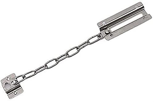 Türkette, Riegeltorverschlüsse, Türbegrenzer, Sicherheitskette, Reißverschlussschloss, Antiblockiervorrichtung, Innenschloss, Gliederschnallenkette, Türschnalle, Türriegel, Kettenschloss (2 Stück)