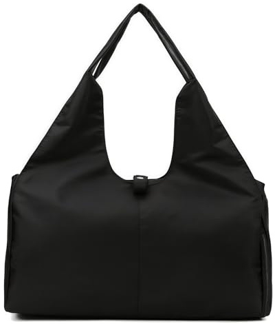 TOATELU Sporttasche Damen Yogatasche, Yogatasche Sporttasche mit Schuhfach, Wasserdicht Reisetasche Trainingstasche, Fitnessstudio Sport Gym Tasche für Yogamatten (Schwarz)