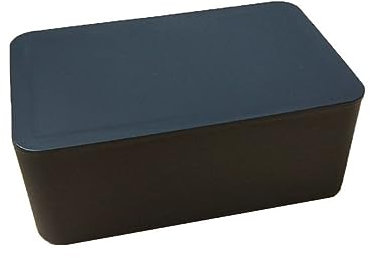 Kosmetiktücher Box Feuchttücher-Spender-Halter-Etui mit Deckel, Schwarze Taschentuch-Aufbewahrungsbox for Zuhause, Büro, Geschäft für Esszimmer Badezimmer Schlafzimmer