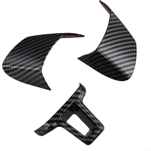 Jayruit Auto Carbon Optik Lenkradverkleidung für Golf 6 / Bora 2009–2014, Innenraum Zubehör aus hochwertigem Texturmaterial, perfekte Passform, sportliches Design, stabil und langlebig