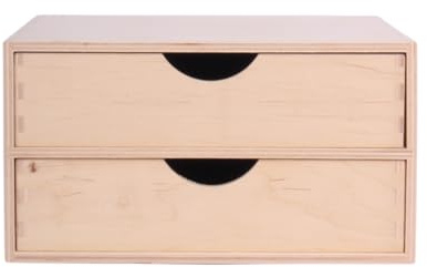 Schubladen-Box aus Holz – Elegante Minikommode für vielseitige Aufbewahrung | Premium Qualität, natürliche Materialien, für Schmuck, Dokumente, Kosmetik, Spielzeug | 25 cm x 33 cm x 13,5 cm