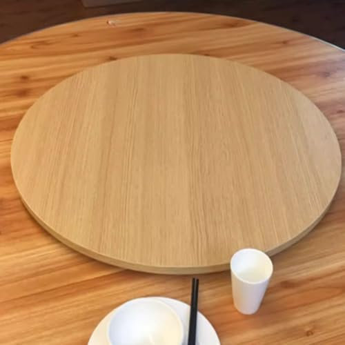 GLDWEY 50-100cm Tabla giratoria Lazy Susan Redonda. Circular de Madera giratoria.Bandeja de Mesa de Comedor Giratorio Redonda, Pantalla de Servicio giratoria de Madera