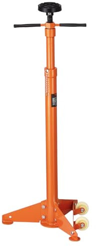 VEVOR Vérin de Fosse et sous Pont Capacité de 0,75 T, Cric Levage 97,5-191,5 cm, Poignée Rotative Montée sur Roulement, Vis Filetée Autobloquante, Deux Roues, pour Soutenir Composants de Véhicule