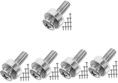 HOMSFOU 250piezas Tornillos De Inoxidable Tuercas De Jaula Para Montaje Rack Perfectos Para Servidores y Gabinetes De Resistente La Corrosión y Duraderos