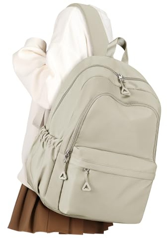 VGCUB Sac a Dos Collège Lycee Ado Fille Garcon Scolaire Sac à Dos Cartable Renforcé Fille Primaire Ecole Renforcé Impermeable Léger Voyage Femme Elegant Scolaires Garçon School Bookbag Kaki