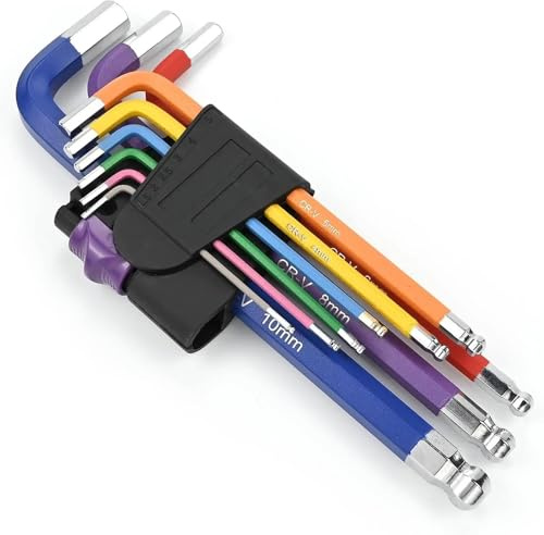 Crozgan Allen Key Set,9Pcs 1.5-10mm,Metric Hex Wrench