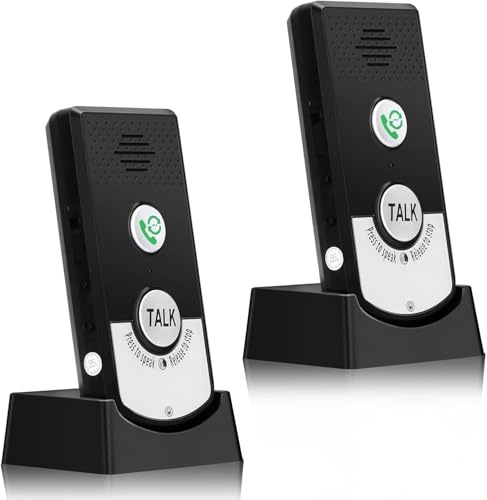 Telituny Gegensprechanlage Funk H8, 2-Wege-Sprach-Gegensprechanlage,1000m Reichweite/50m Durch Wände, Wasserdichte Sprechanlage Intelligente Sprach Intercom Wiederaufladbar für Zuhause Büro Werkstatt