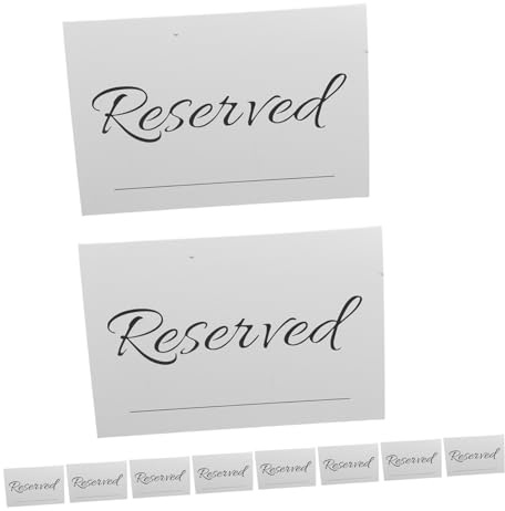 Zerodeko 20piezas Letreros de Reserva para Bodas Tarjetas Clásicas para Mesas con Nombre para Organizar los Asientos Banquetes y Fiestas