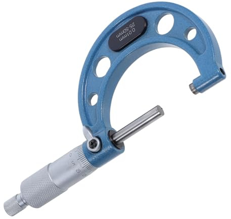 BAZEITFLOW Stainless Steel Micrometer Range Precision Measuring Tool Graduation Outside Micrometer for Machinists High Accuracy Thickness Measurement